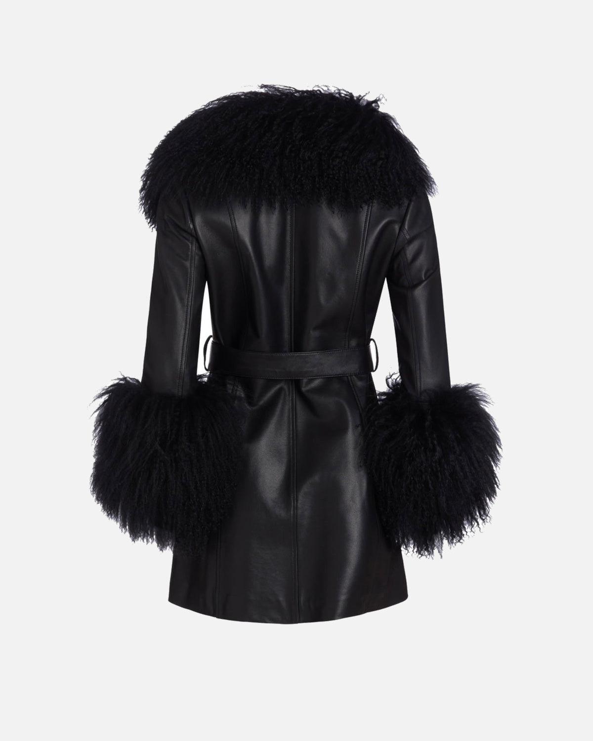 Mimi Leather Shearling Coat