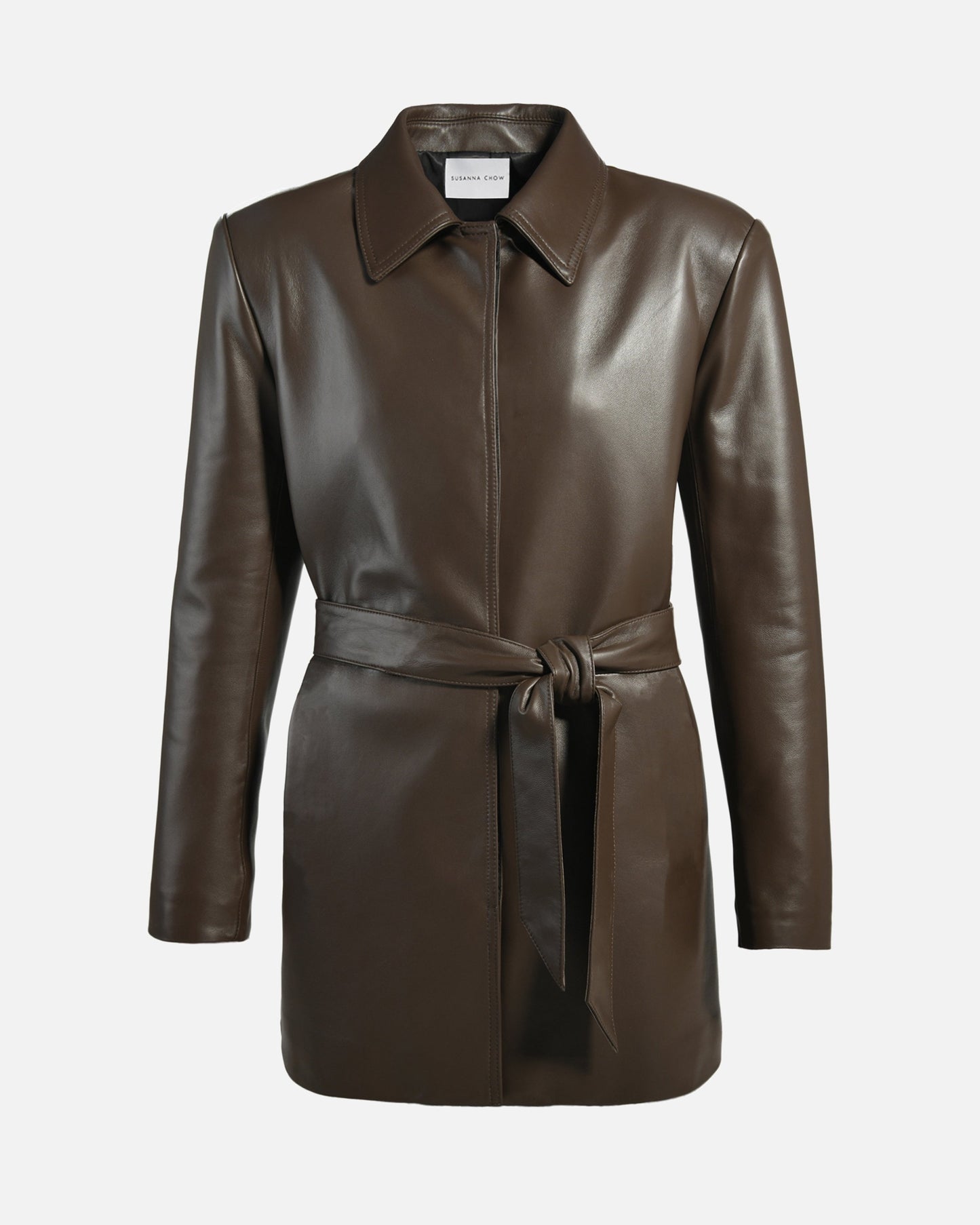 Mindy Midi Leather Jacket