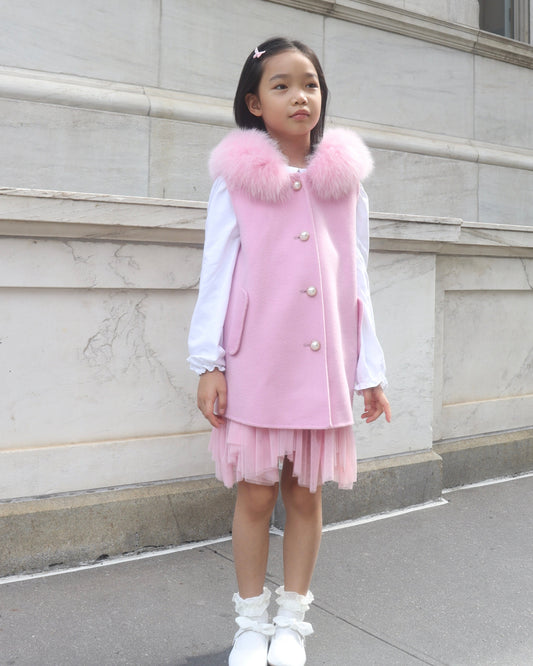 Mini Eleanor Hooded Cashmere Vest