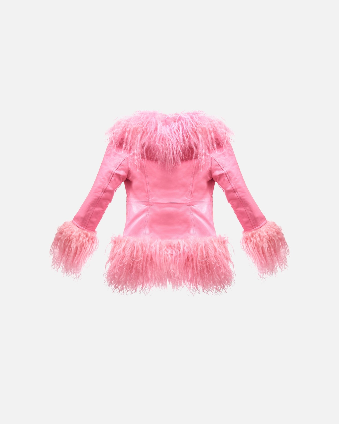 Mini Dorothy Leather Shearling Coat