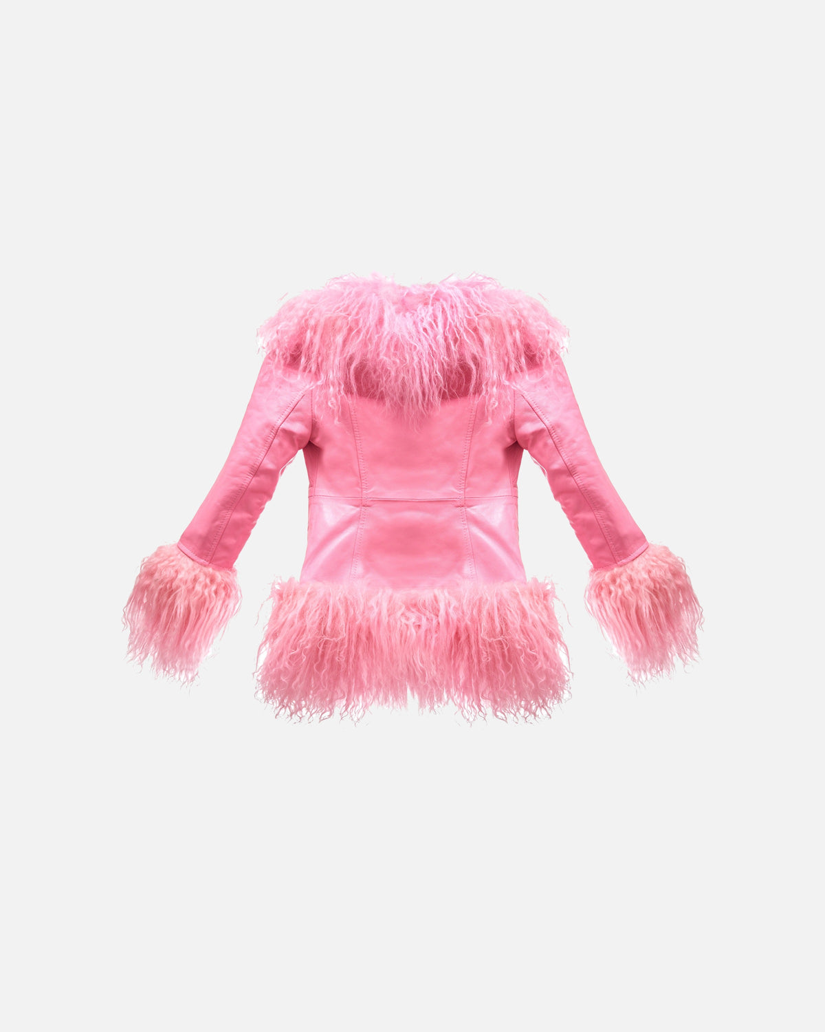 Mini Dorothy Leather Shearling Coat