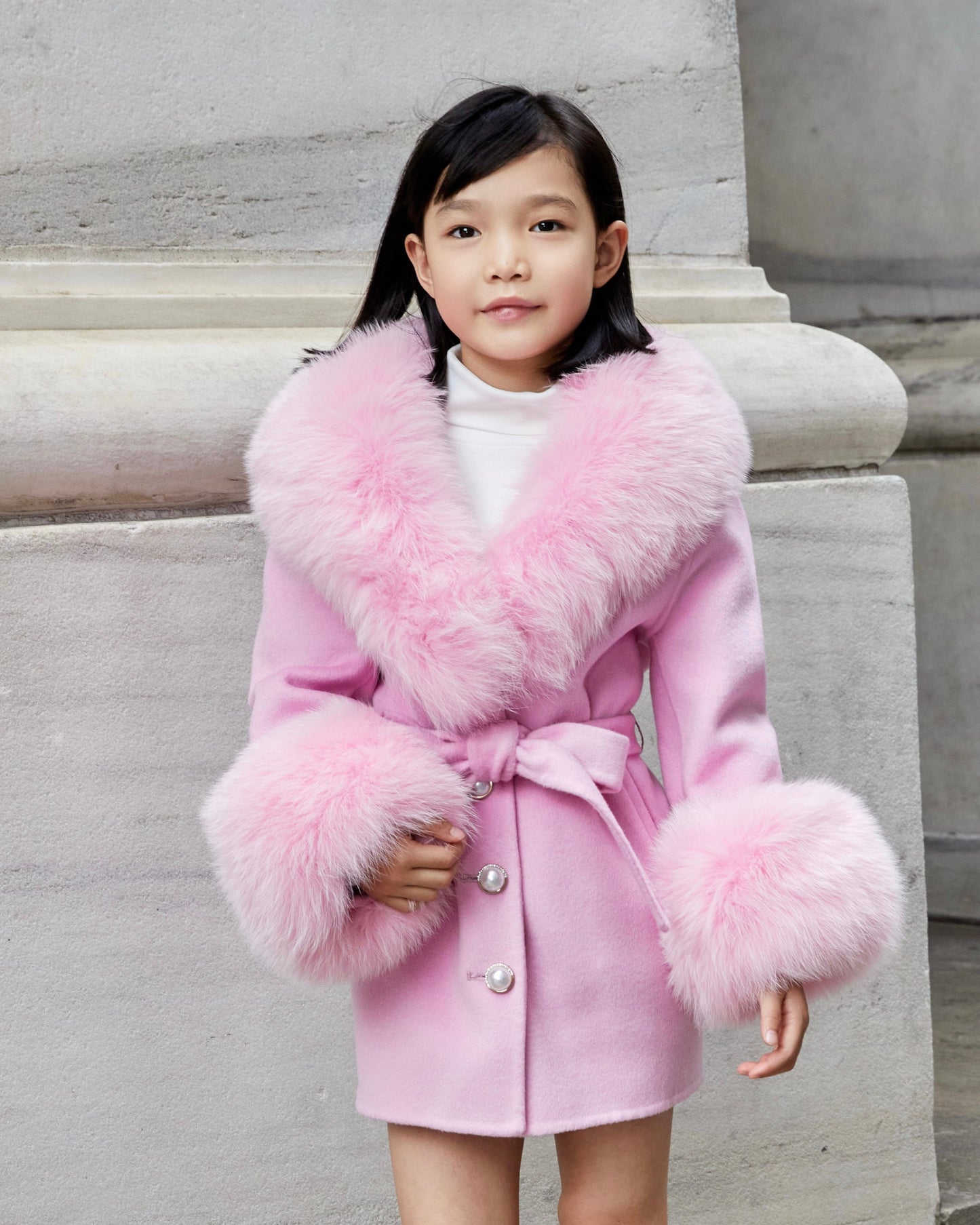 Mini Jojo Cashmere Shearling Coat