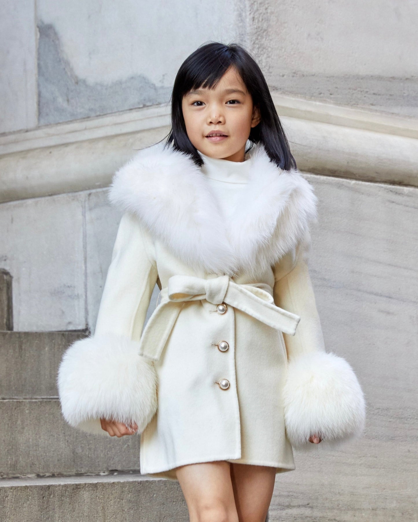 Mini Jojo Cashmere Shearling Coat