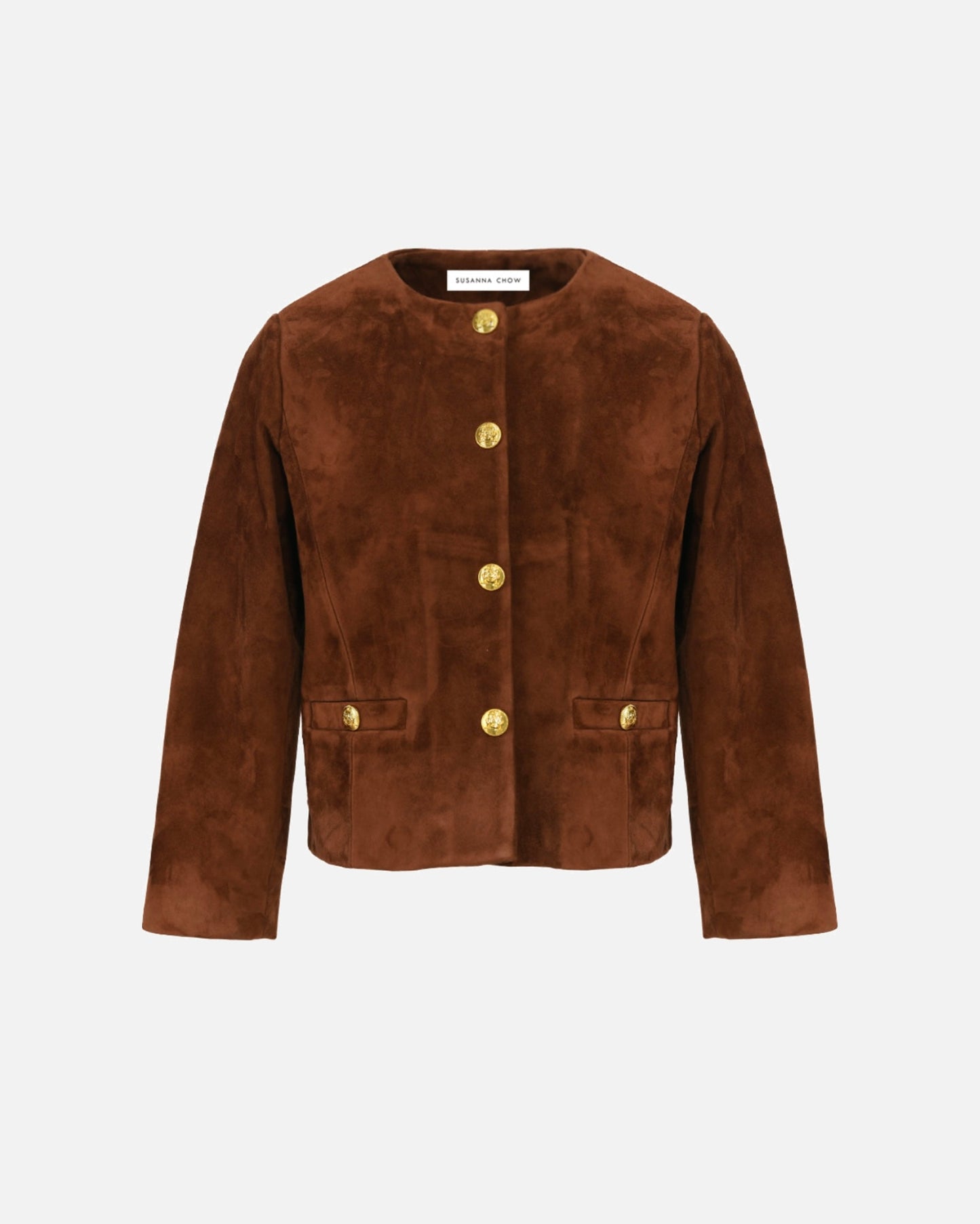 Mini Tessa Suede Bomber Jacket