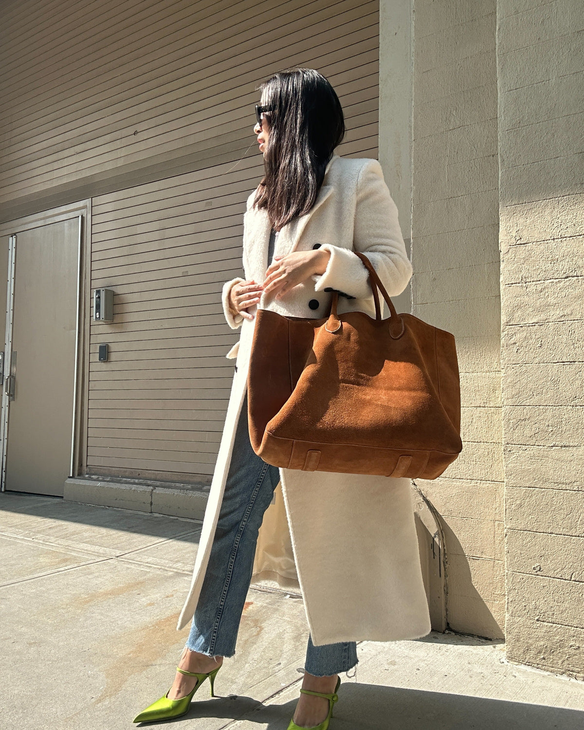Misha Suede Tote