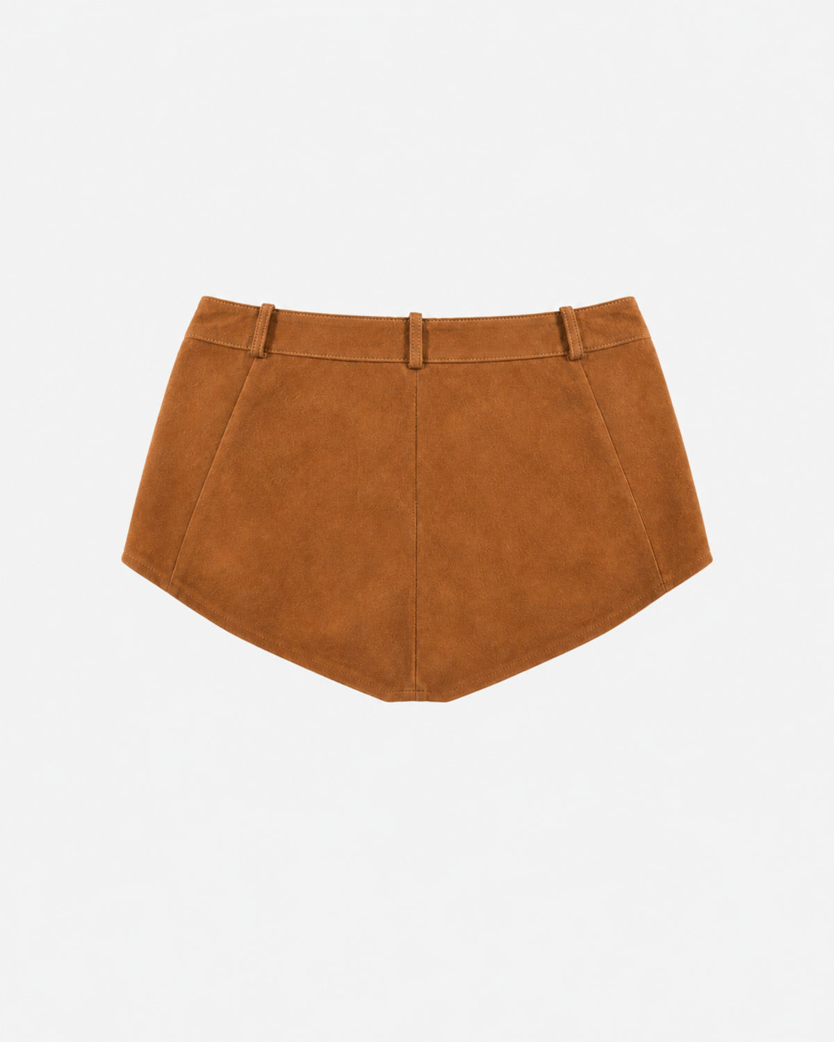 Naomi Suede Micro Shorts Mahogany Brown