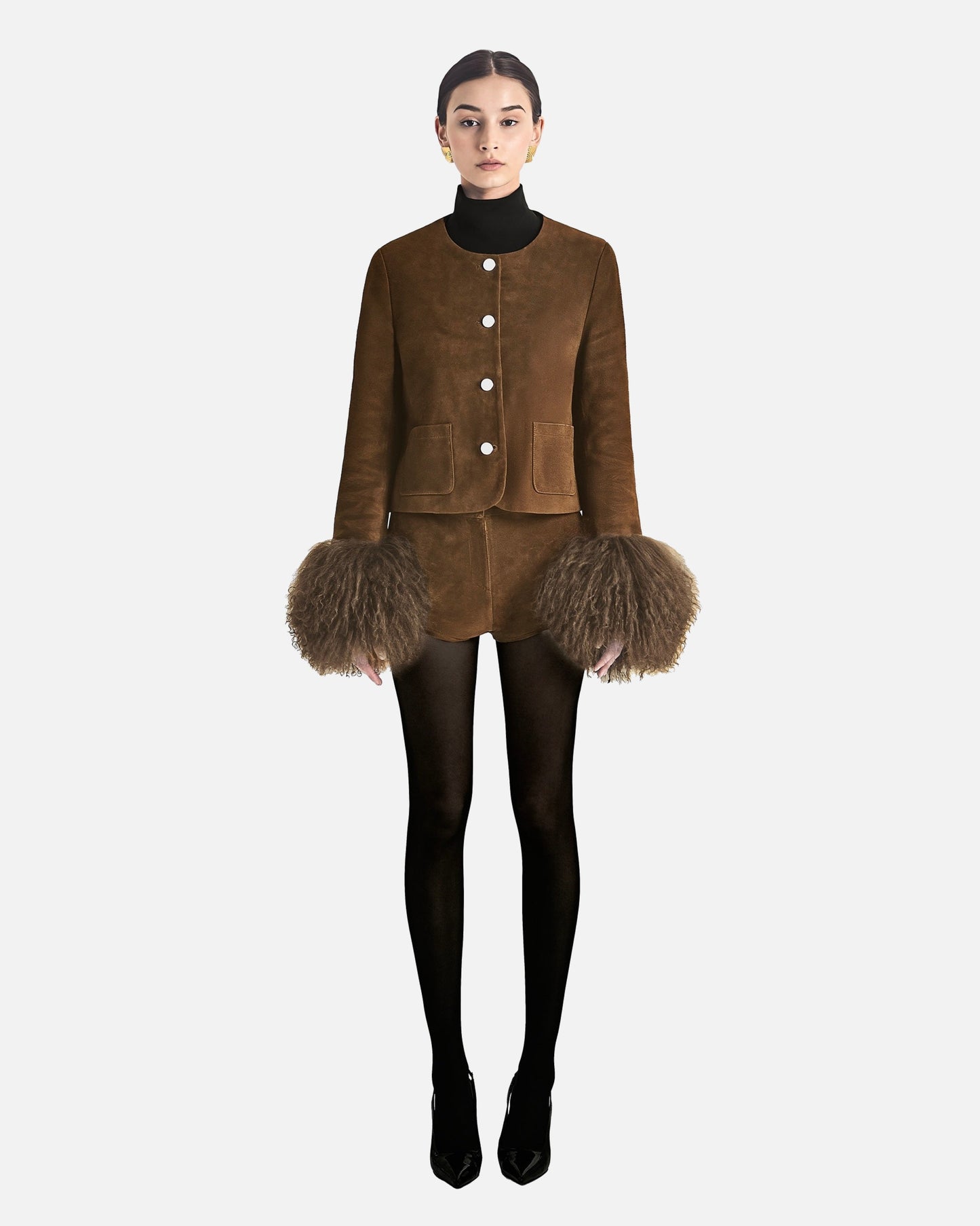 Naomi Suede Shorts