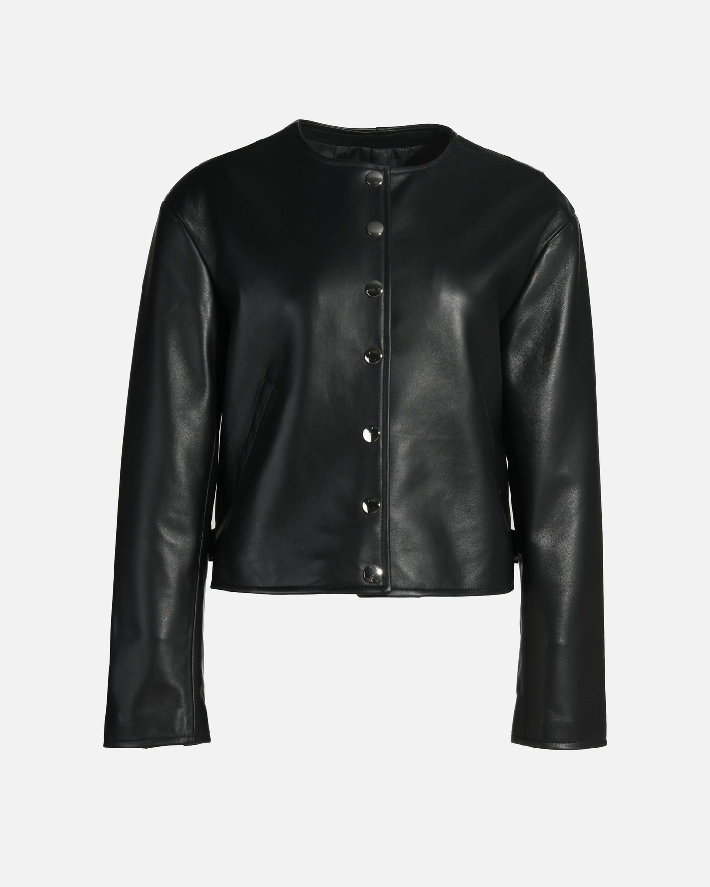 Nilda Leather Bomber Jacket