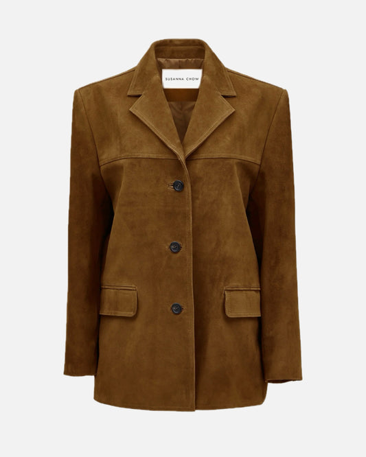 Phoebe Suede Blazer
