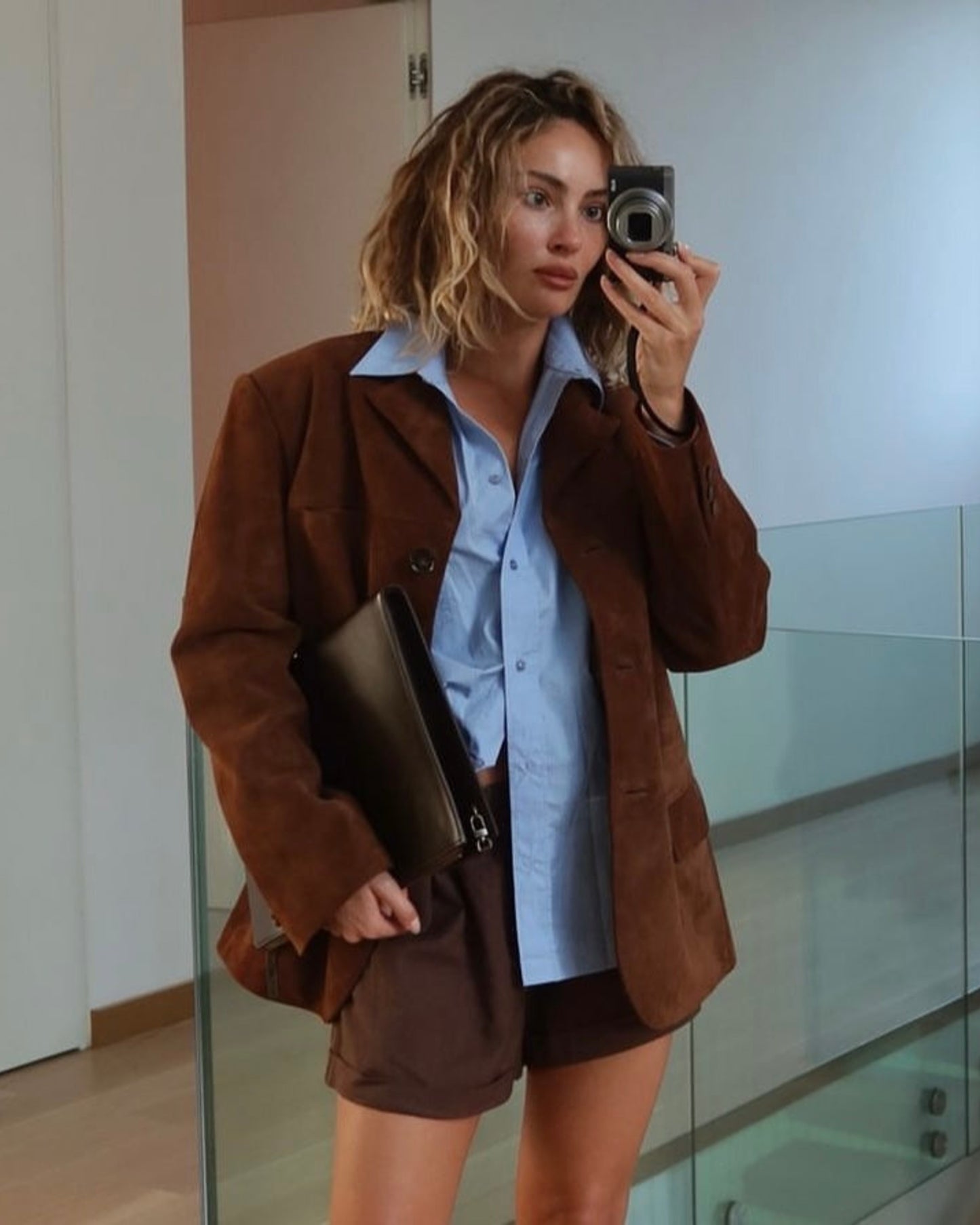Phoebe Suede Blazer