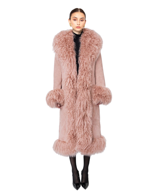 Dorothy Suede Maxi Coat
