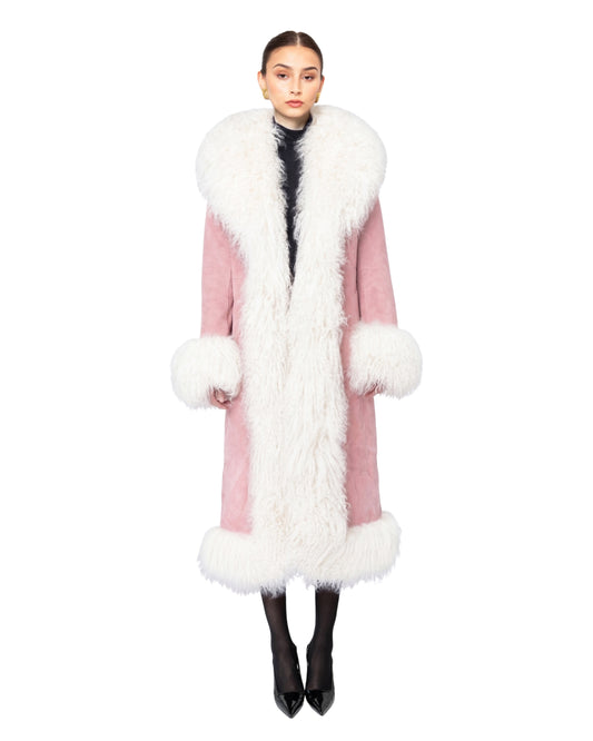 Dorothy Suede Maxi Coat