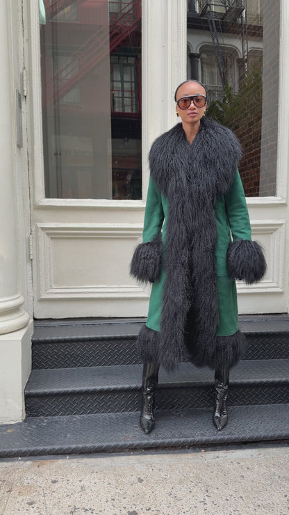 Dorothy Suede Maxi Coat