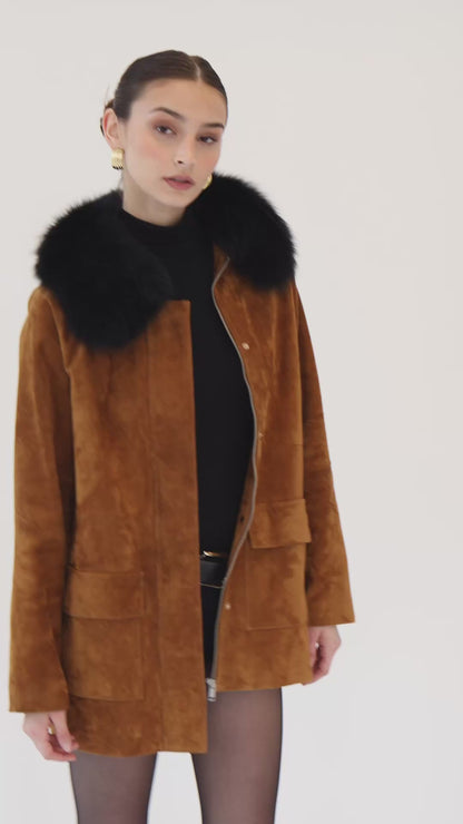 Raegan Suede Field Jacket