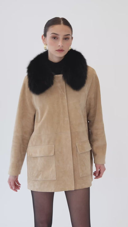 Raegan Suede Field Jacket