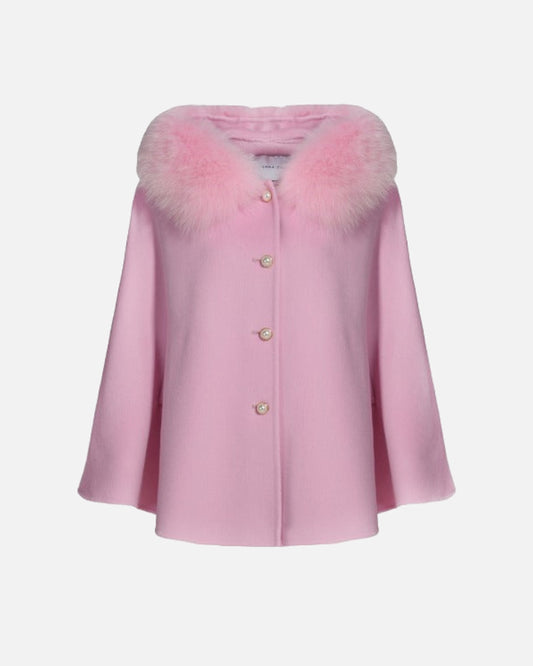 Priscilla Cashmere Hooded Cape