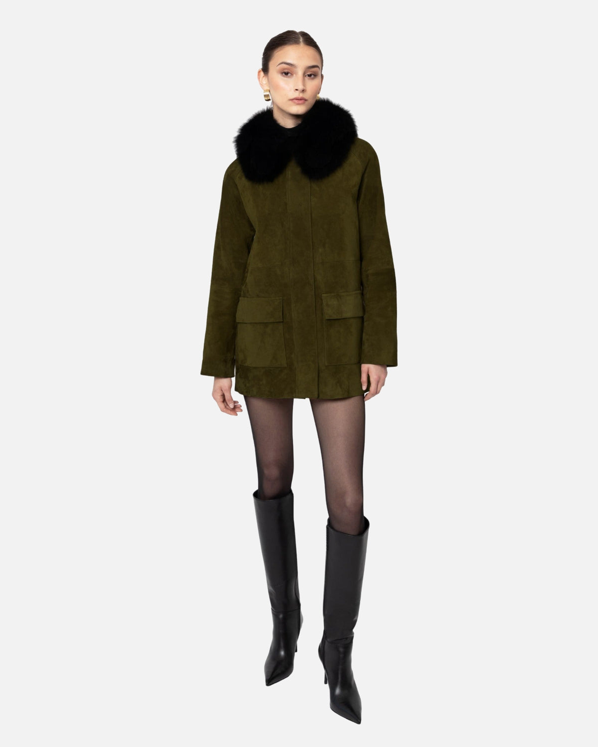 Raegan Suede Field Jacket