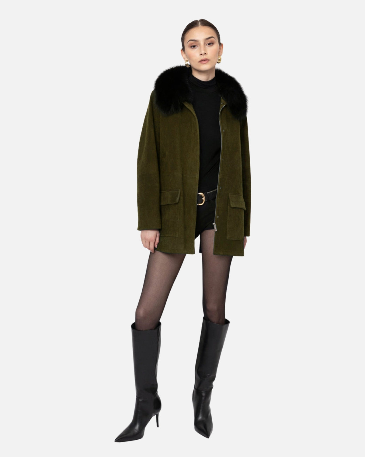 Raegan Suede Field Jacket
