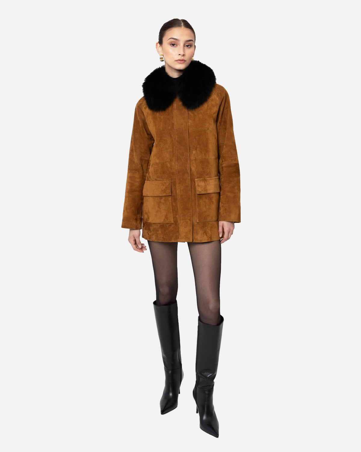 Raegan Suede Field Jacket