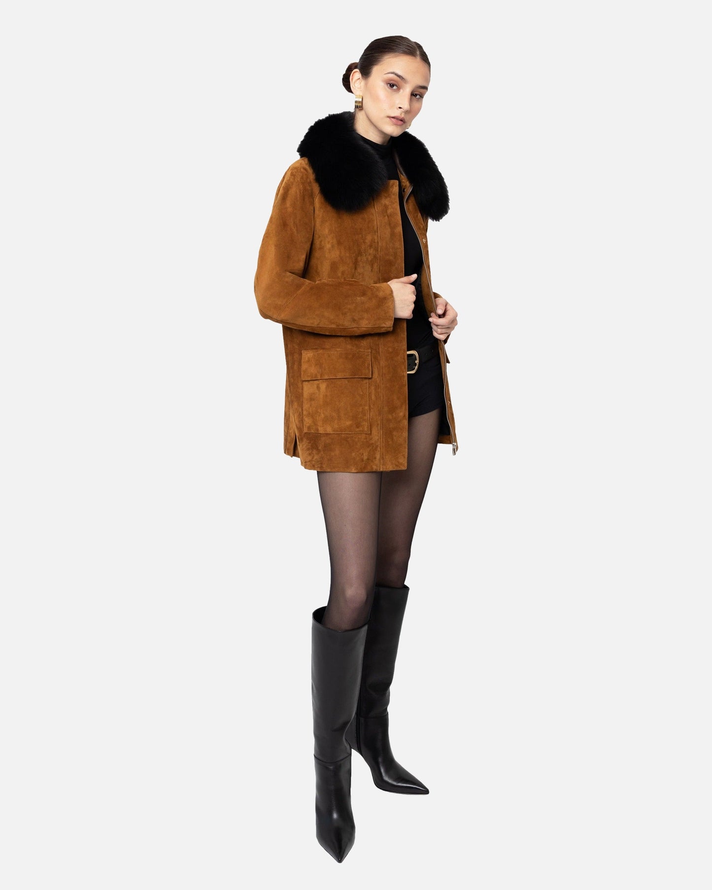 Raegan Suede Field Jacket