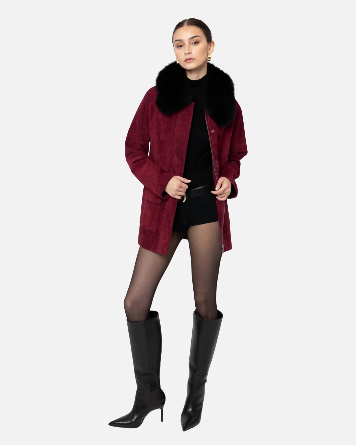 Raegan Suede Field Jacket