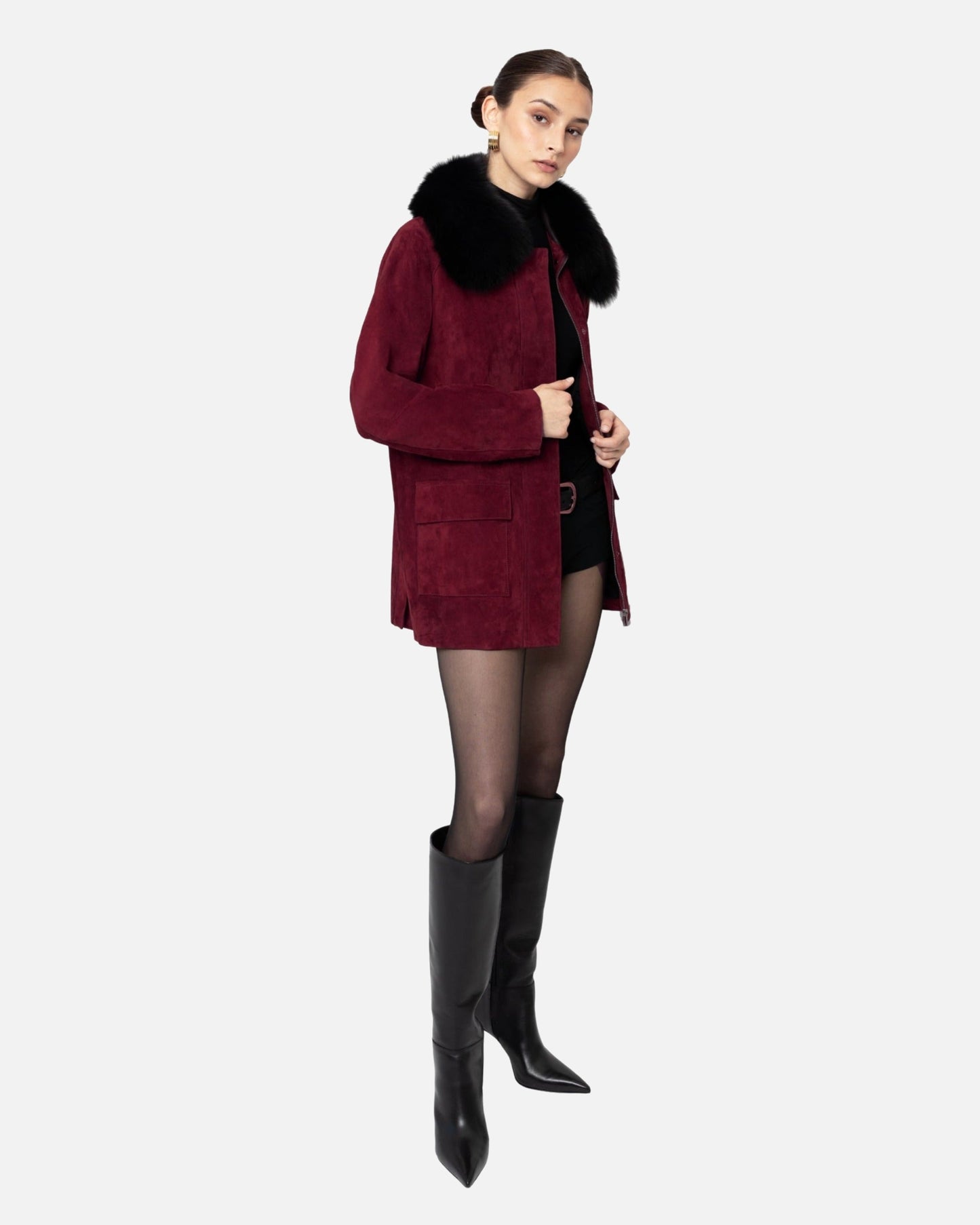 Raegan Suede Field Jacket