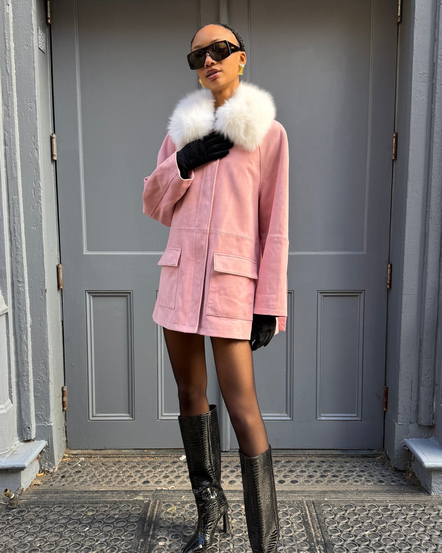 Raegan Suede Field Jacket