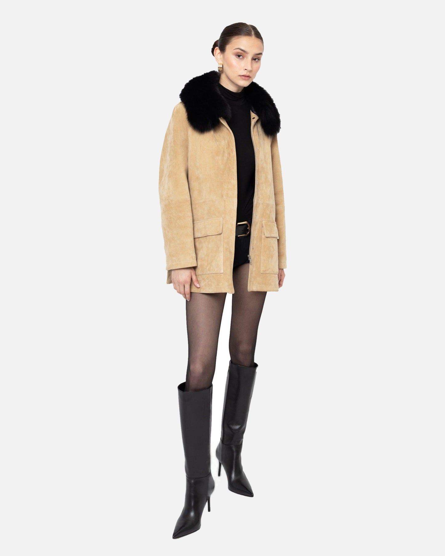 Raegan Suede Field Jacket
