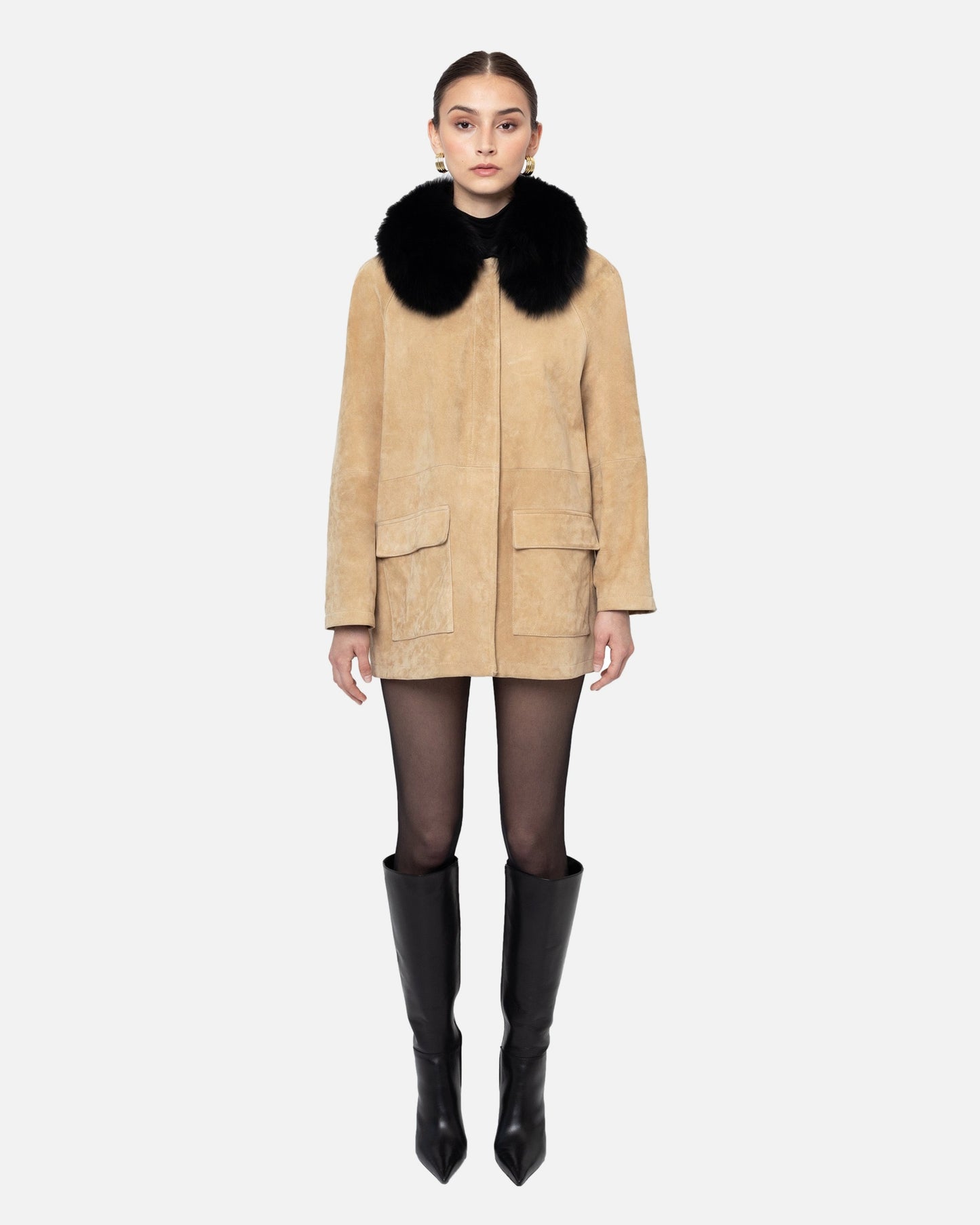 Raegan Suede Field Jacket