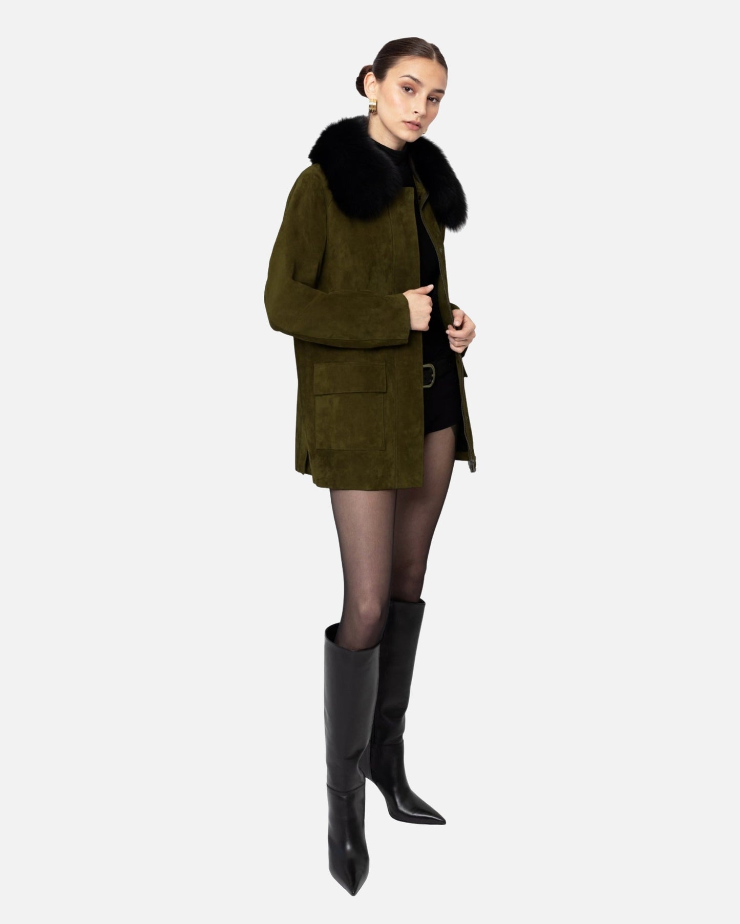 Raegan Suede Field Jacket