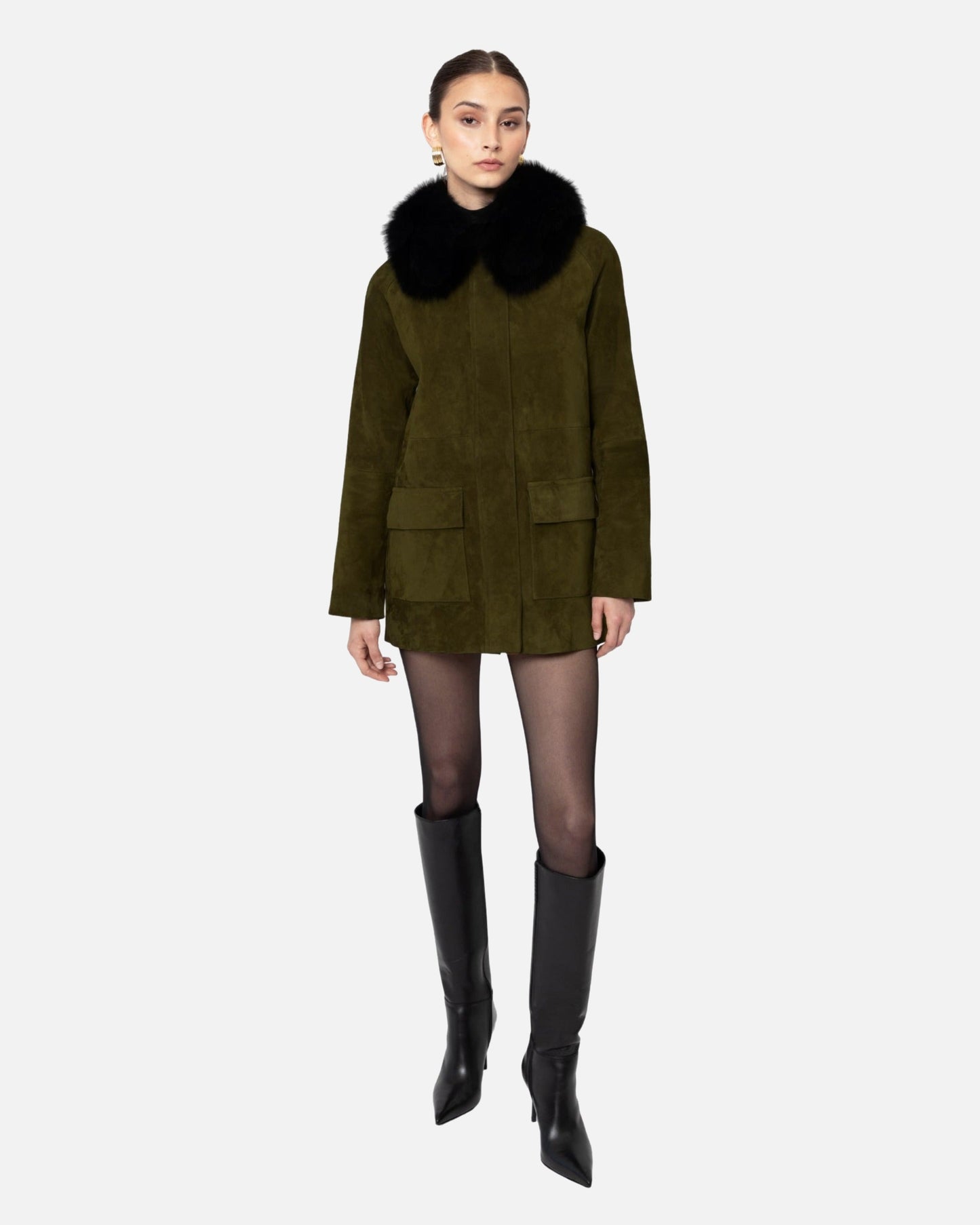 Raegan Suede Field Jacket