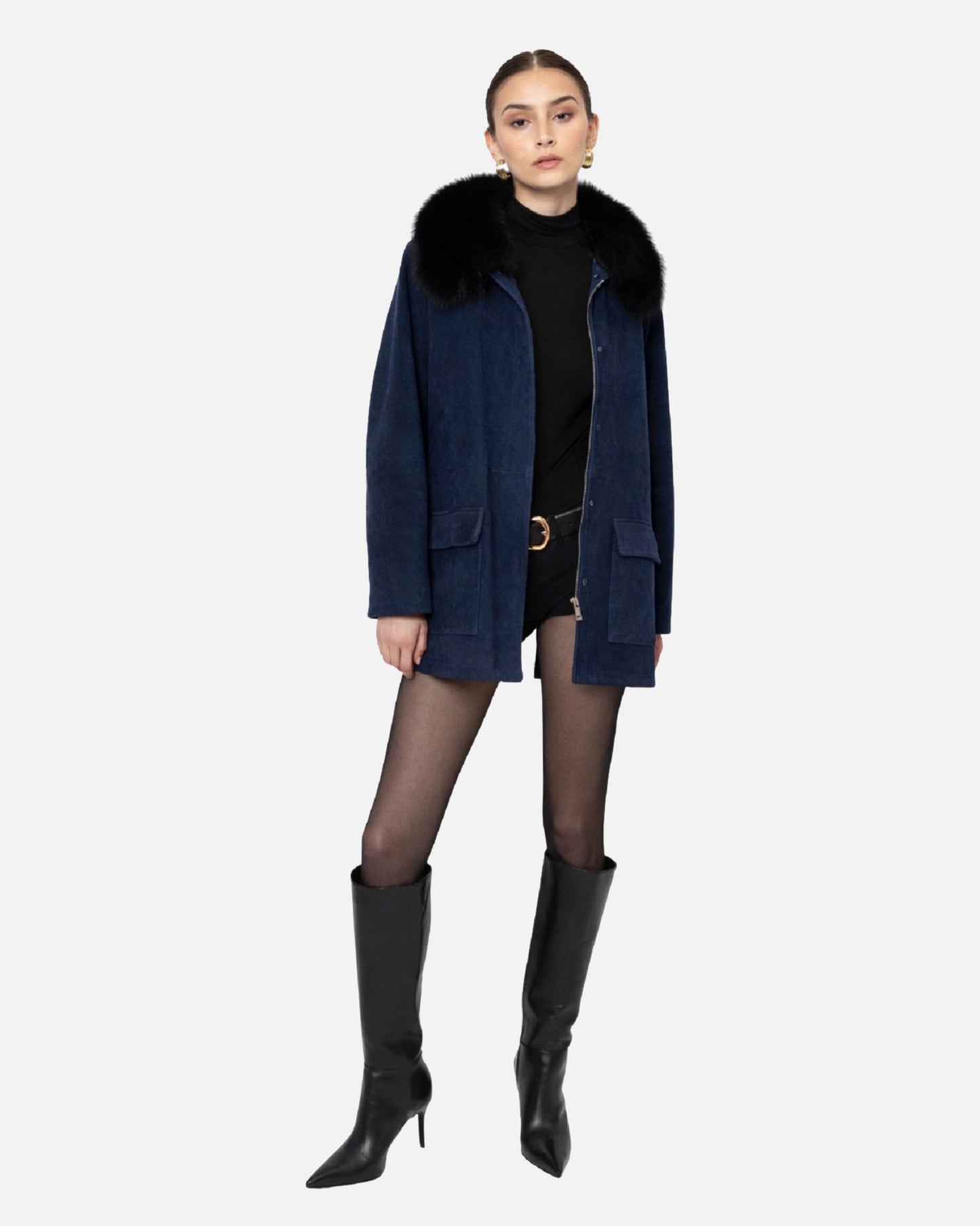 Raegan Suede Field Jacket