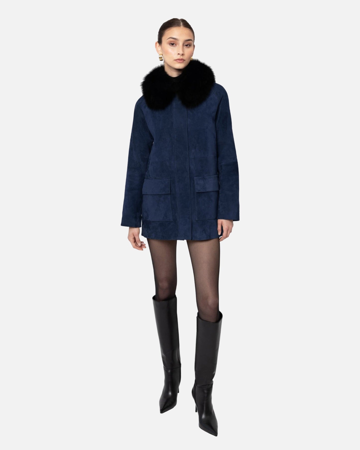 Raegan Suede Field Jacket