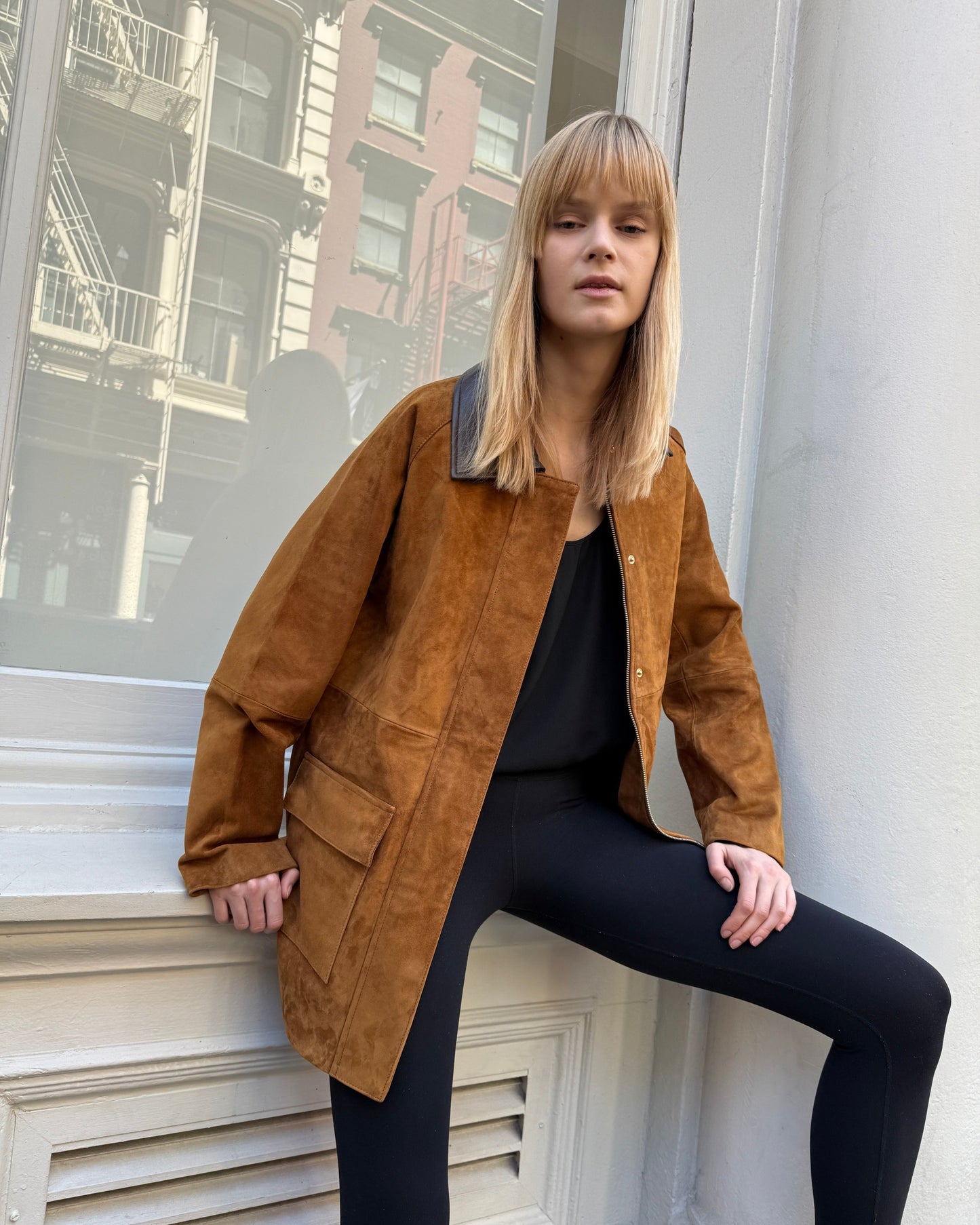 Raegan Suede Field Jacket