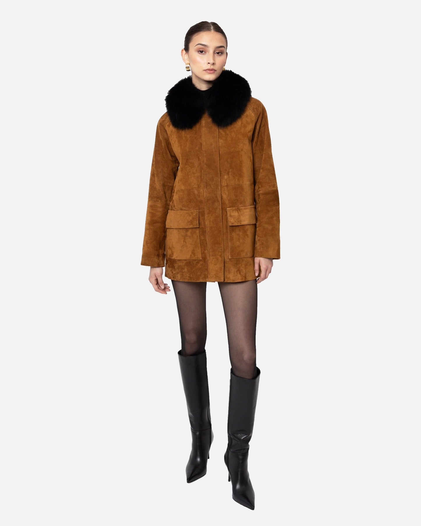 Raegan Suede Field Jacket