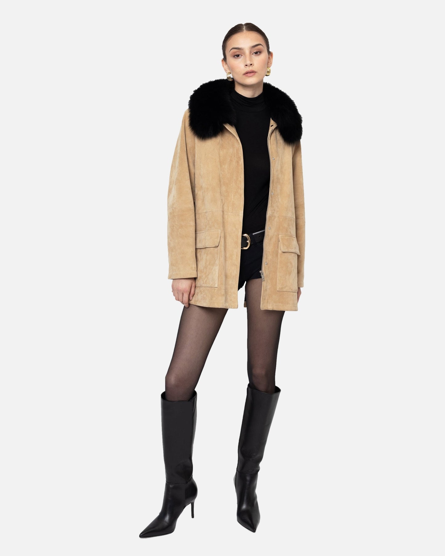 Raegan Suede Field Jacket