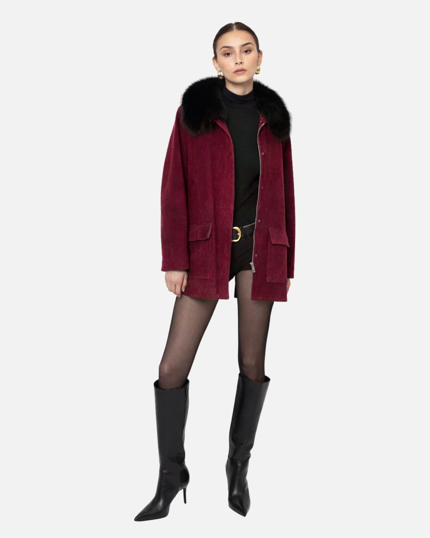 Raegan Suede Field Jacket