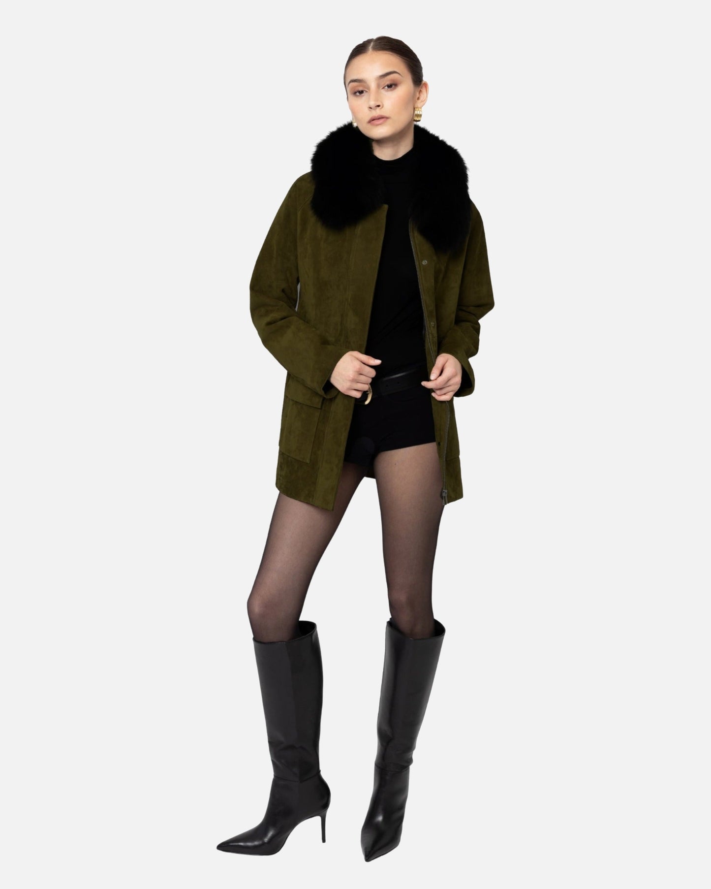Raegan Suede Field Jacket