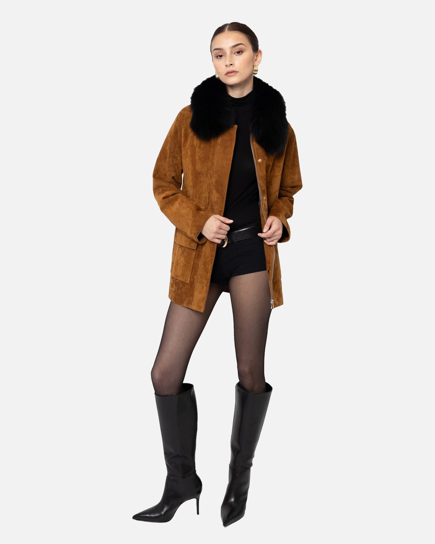 Raegan Suede Field Jacket
