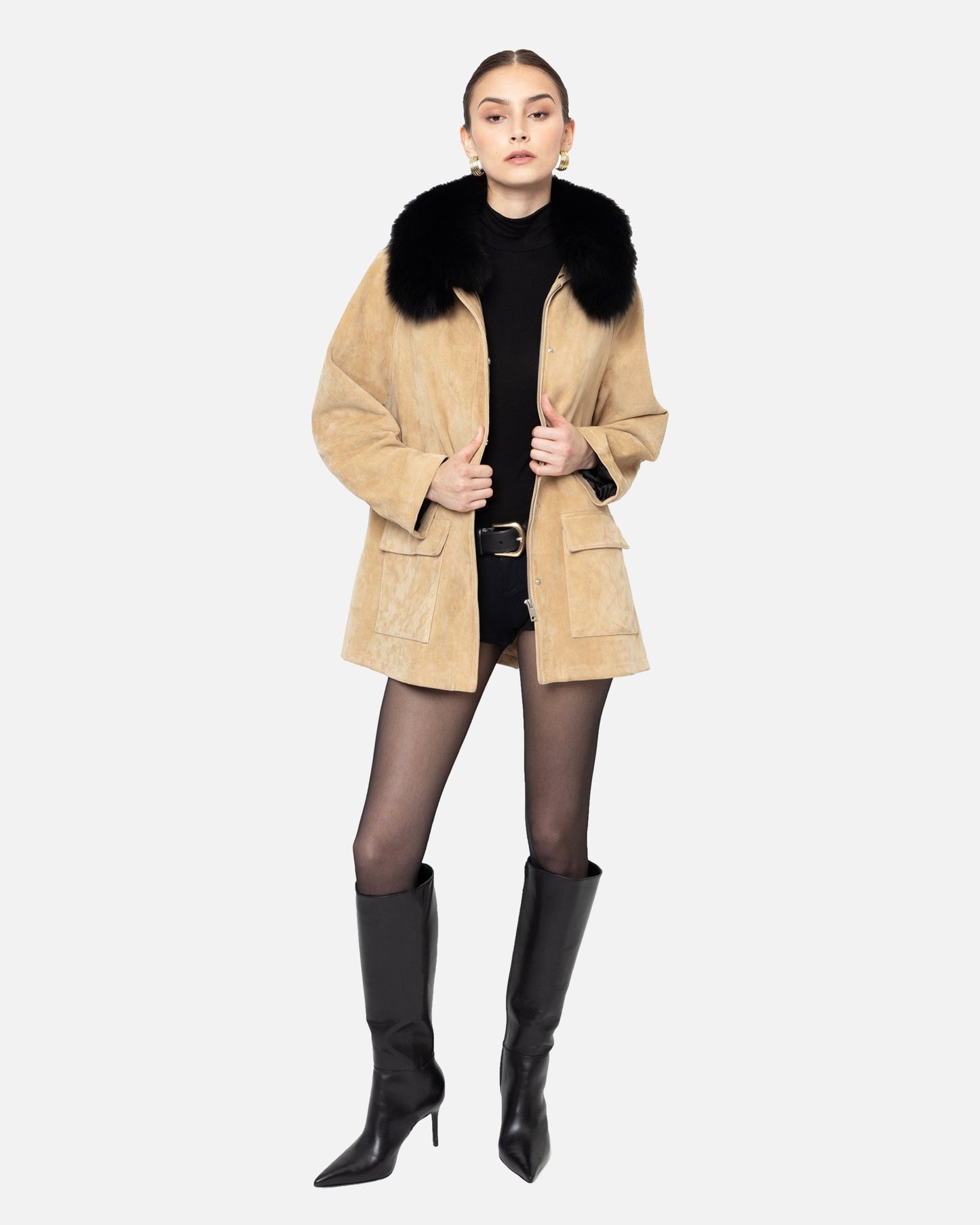 Raegan Suede Field Jacket
