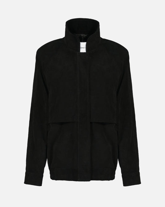 Remy Suede Bomber Jacket