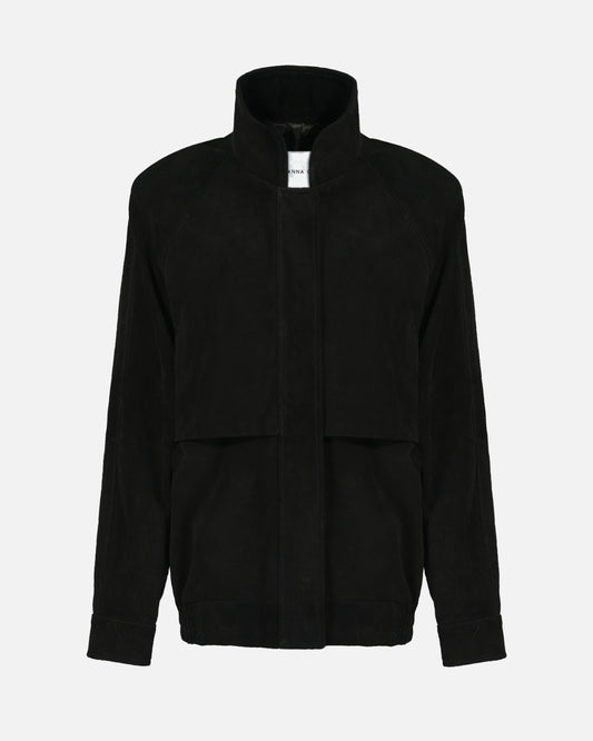Remy Suede Bomber Jacket