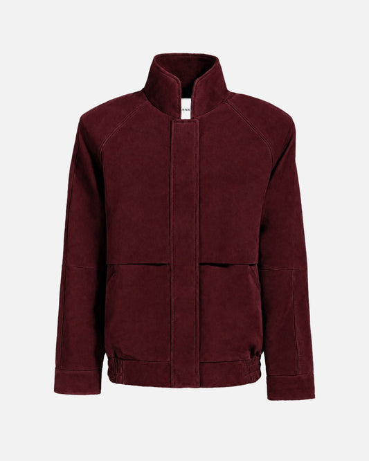 Remy Suede Bomber Jacket