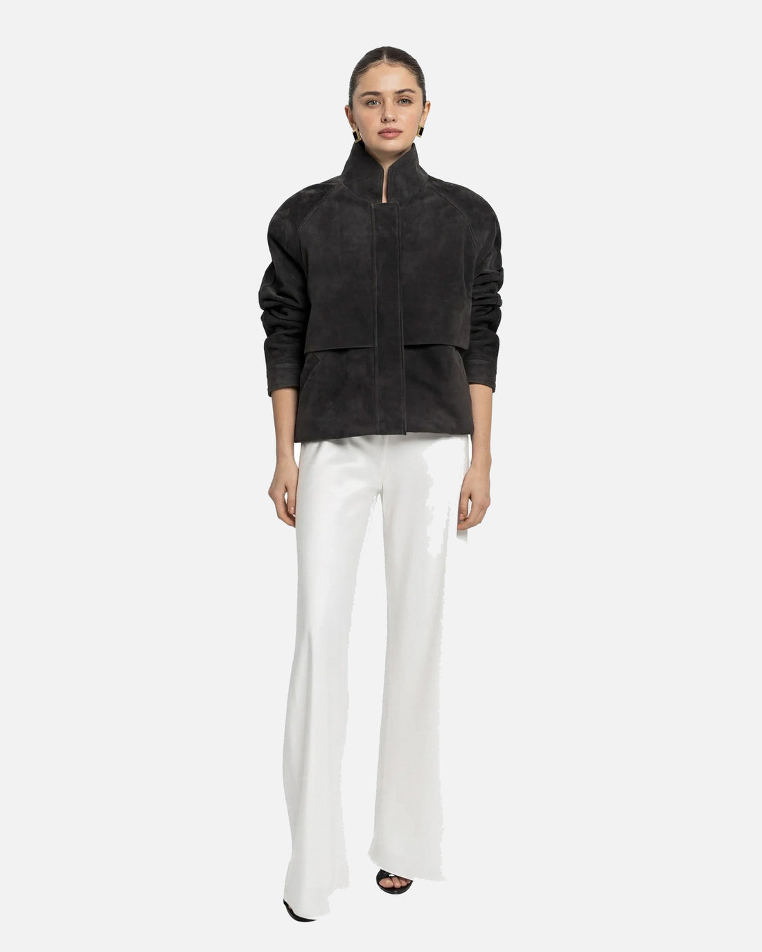 Remy Suede Bomber Jacket