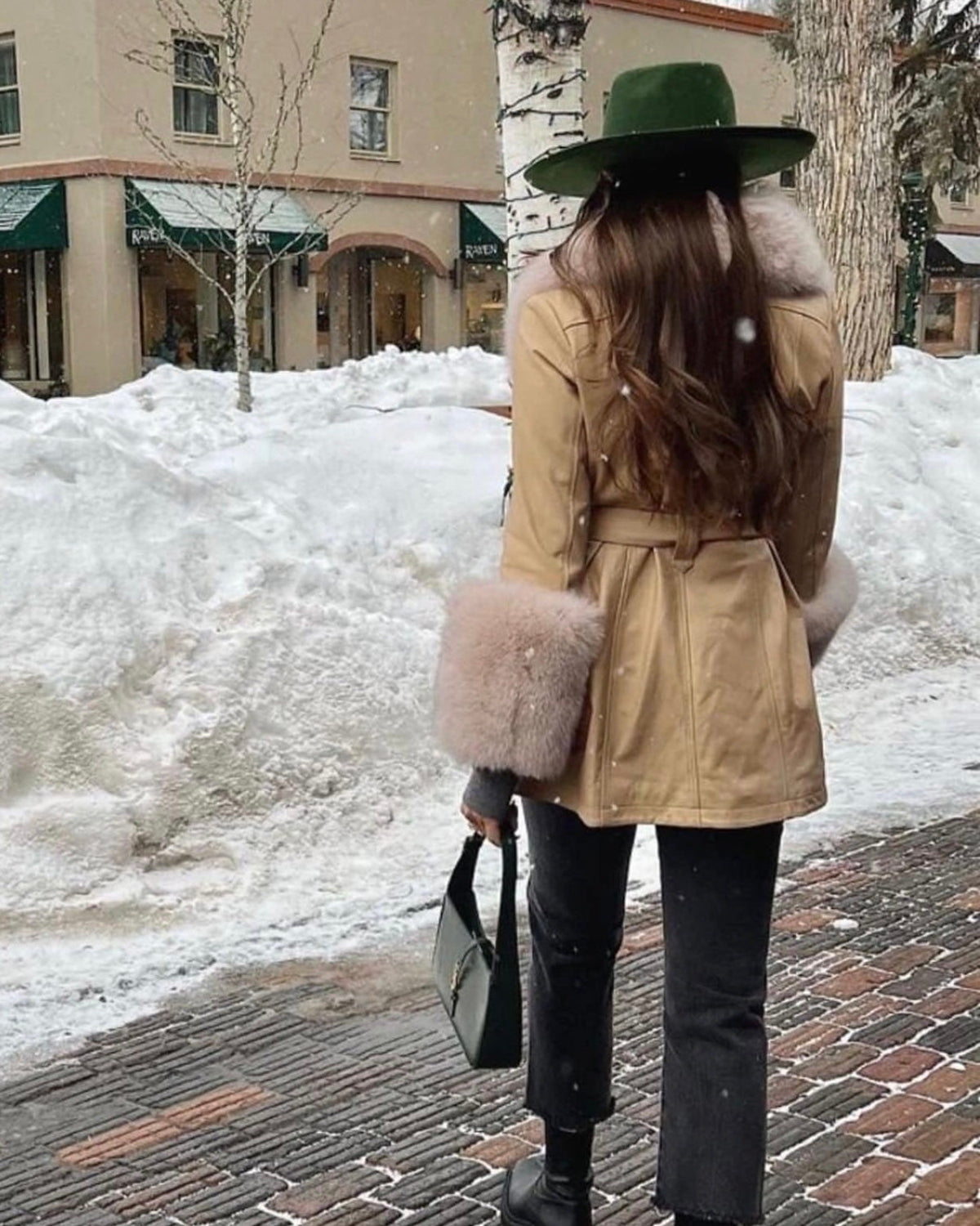 Roxy Leather Shearling Coat