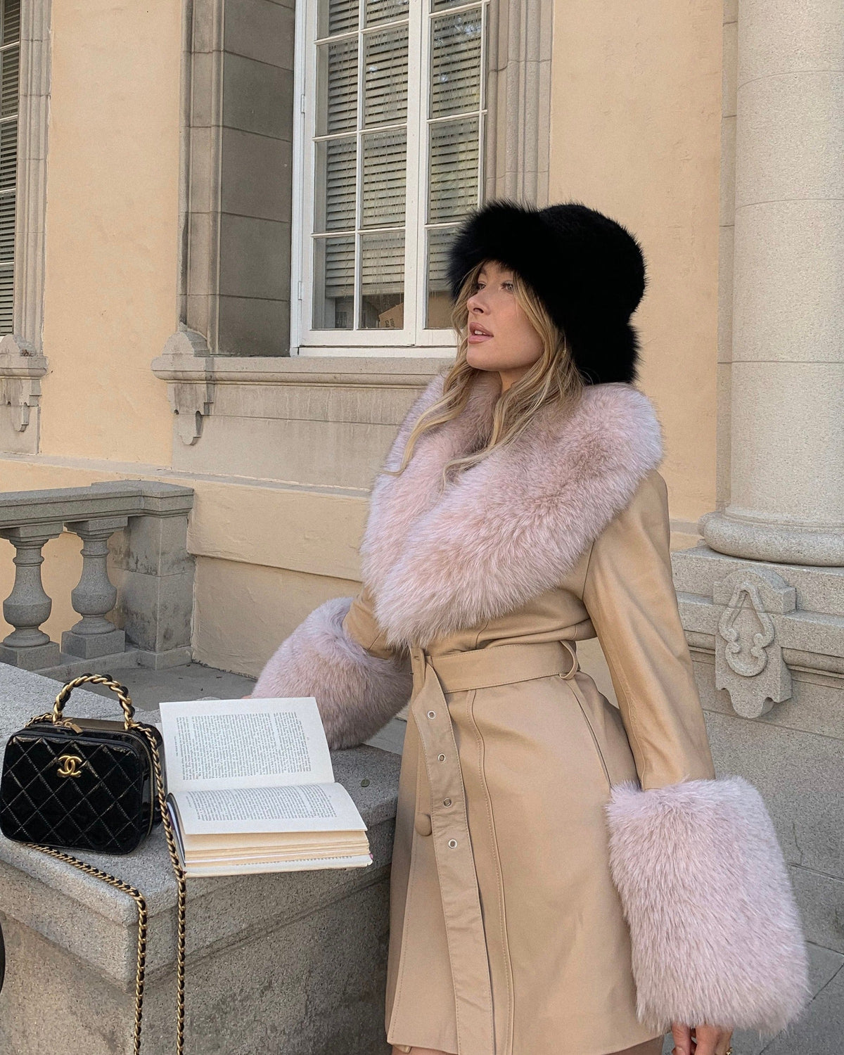 Roxy Leather Shearling Coat