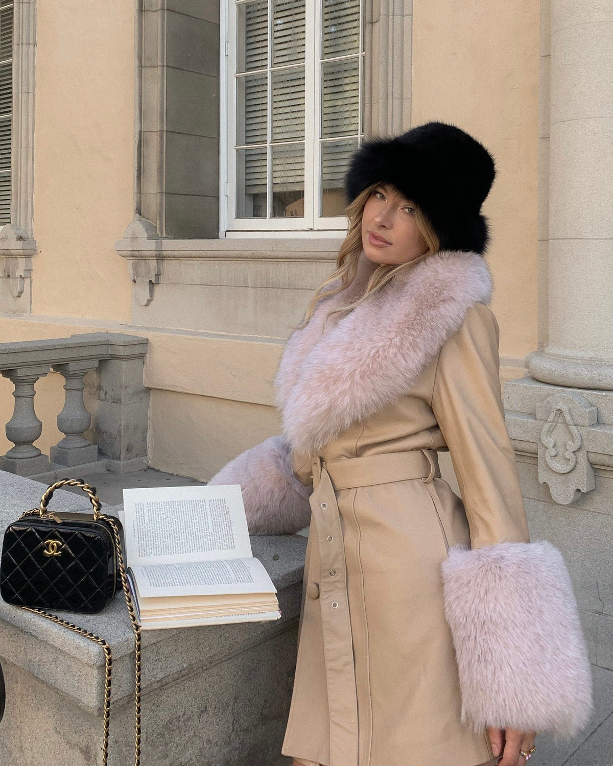 Roxy Leather Shearling Coat