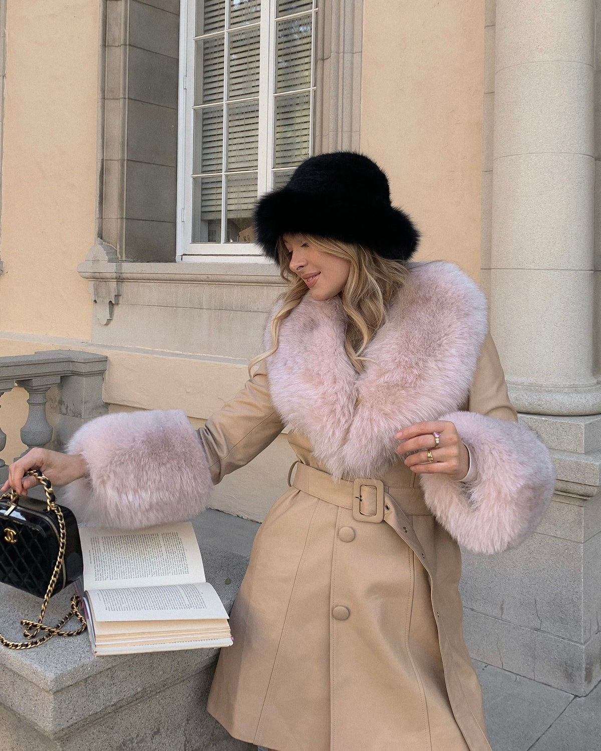 Roxy Leather Shearling Coat