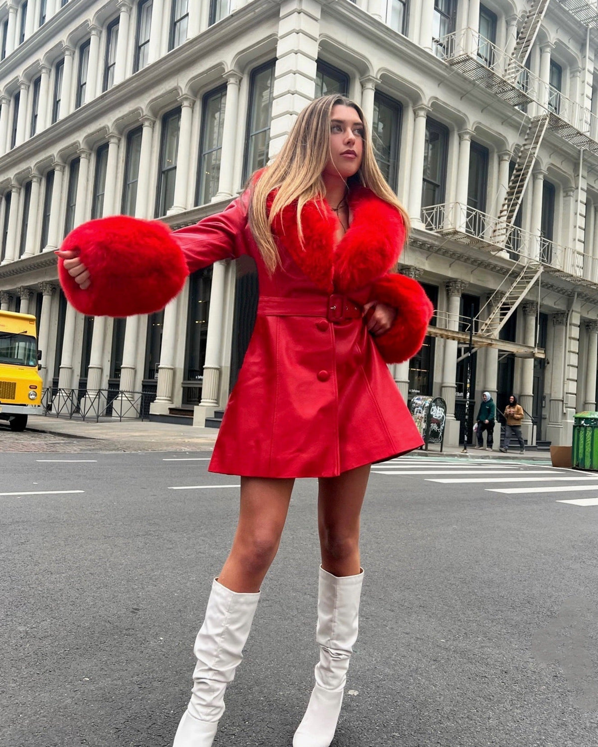 Roxy Leather Shearling Coat