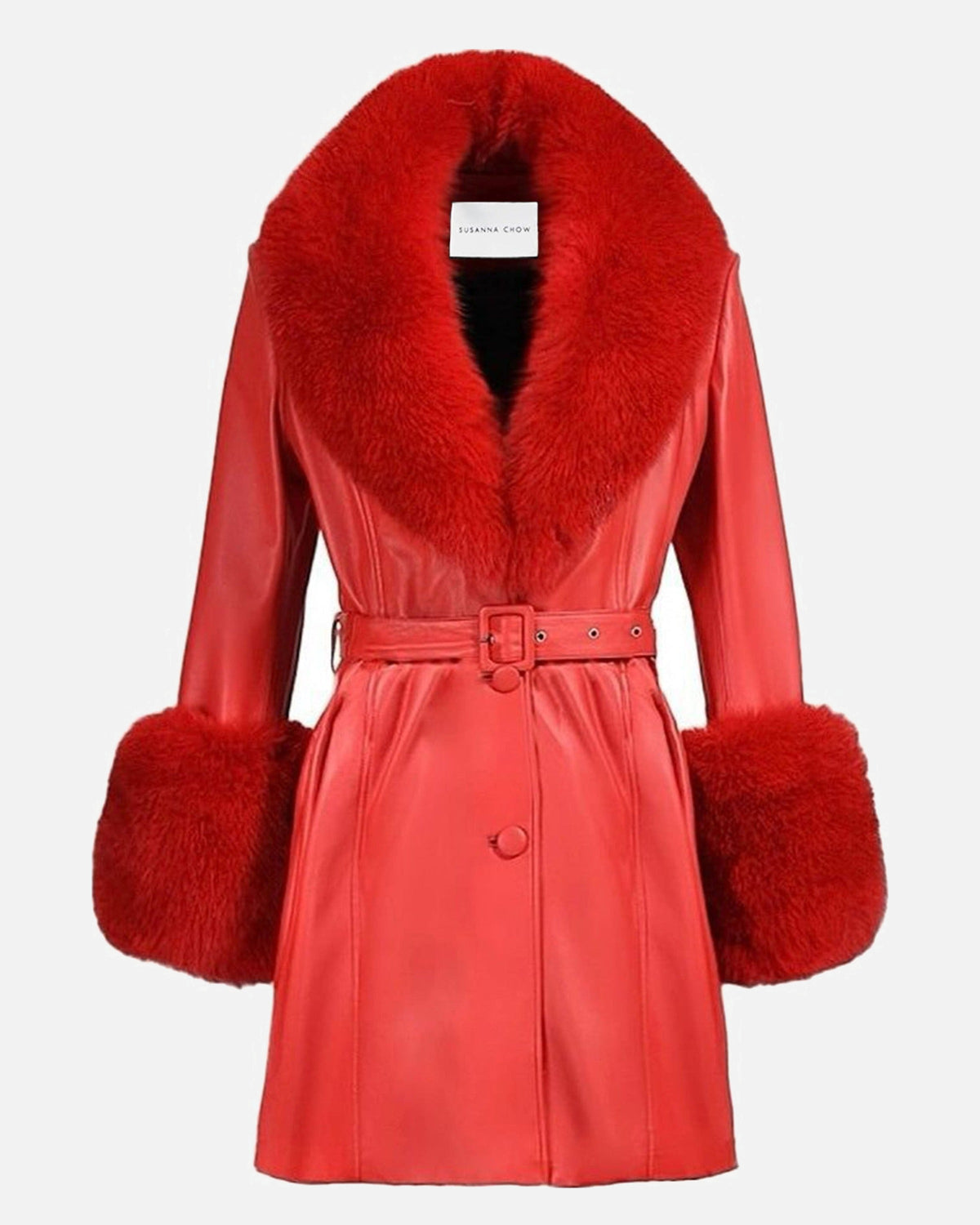 Roxy Leather Shearling Coat